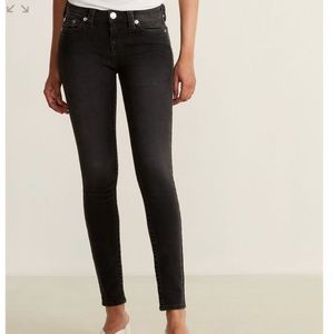 True Religion Halle Mid Rise Super Skinny Jeans